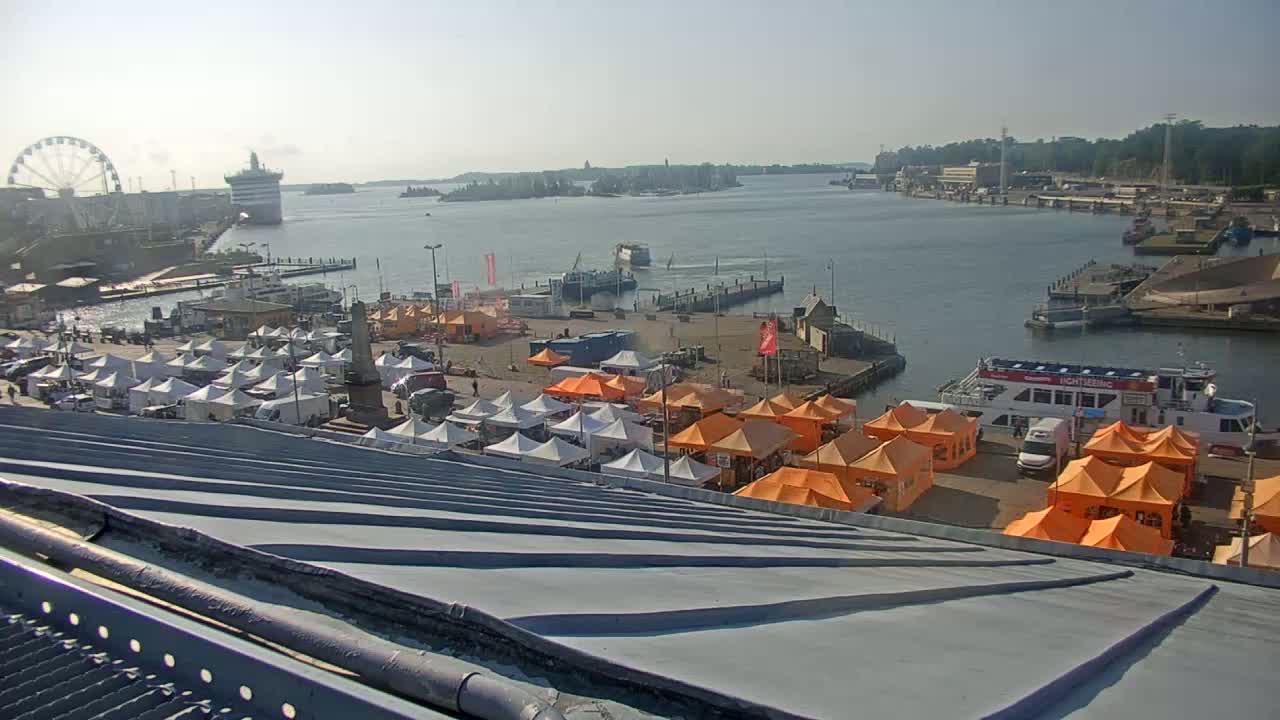 Helsinki Port & City from South Harbour Live Cam - Katajanokka, Helsinki, Uusimaa, Finland