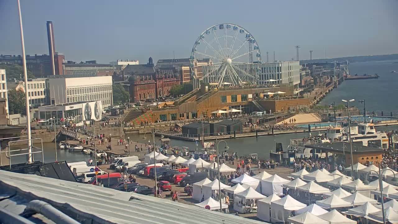 Helsinki Port & City from South Harbour Live Cam - Katajanokka, Helsinki, Uusimaa, Finland