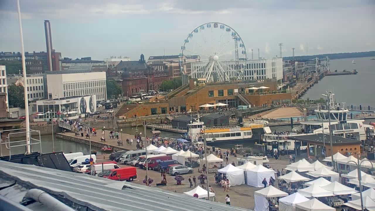 Helsinki Port & City from South Harbour Live Cam - Katajanokka, Helsinki, Uusimaa, Finland