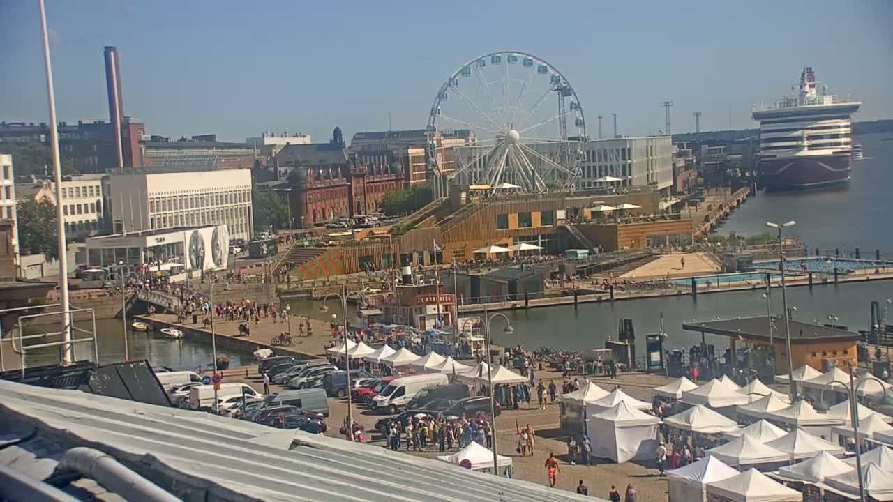 Helsinki Port & City from South Harbour Live Cam - Katajanokka, Helsinki, Uusimaa, Finland