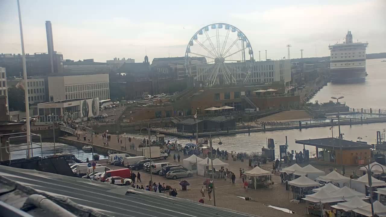 Helsinki Port & City from South Harbour Live Cam - Katajanokka, Helsinki, Uusimaa, Finland