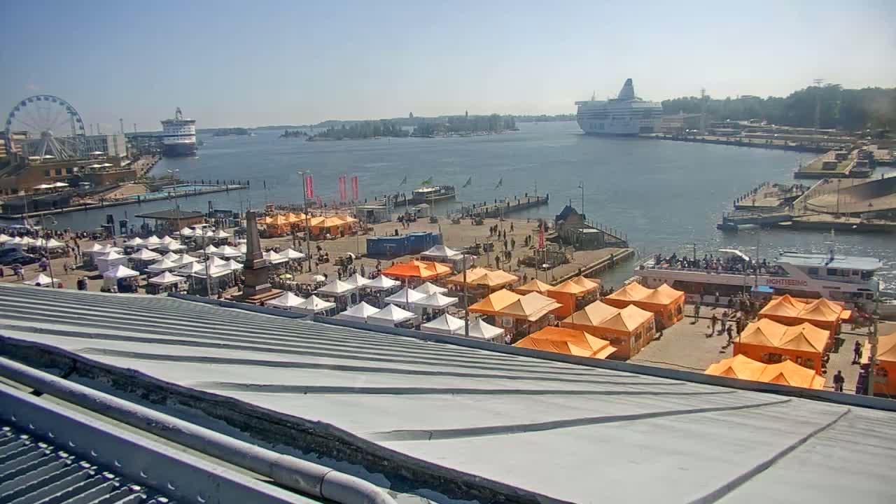 Helsinki Port & City from South Harbour Live Cam - Katajanokka, Helsinki, Uusimaa, Finland