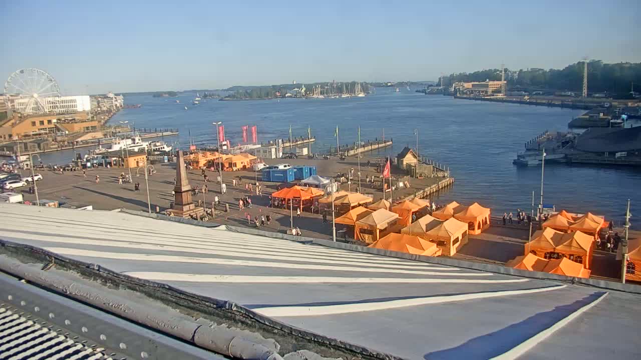 Helsinki Port & City from South Harbour Live Cam - Katajanokka, Helsinki, Uusimaa, Finland