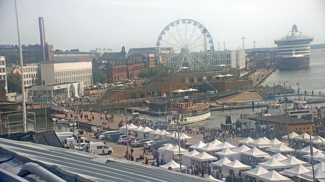 Helsinki Port & City from South Harbour Live Cam - Katajanokka, Helsinki, Uusimaa, Finland