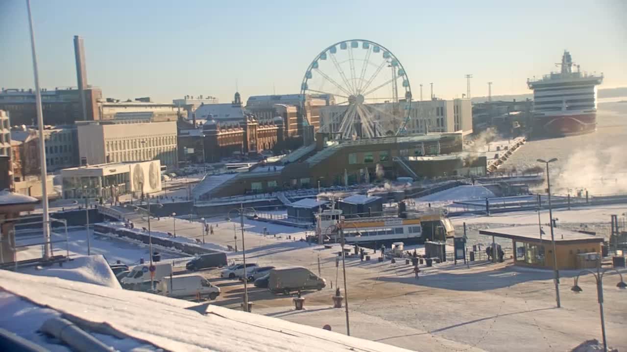 Helsinki Port & City from South Harbour Live Cam - Katajanokka, Helsinki, Uusimaa, Finland