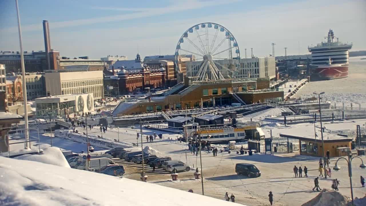 Helsinki Port & City from South Harbour Live Cam - Katajanokka, Helsinki, Uusimaa, Finland