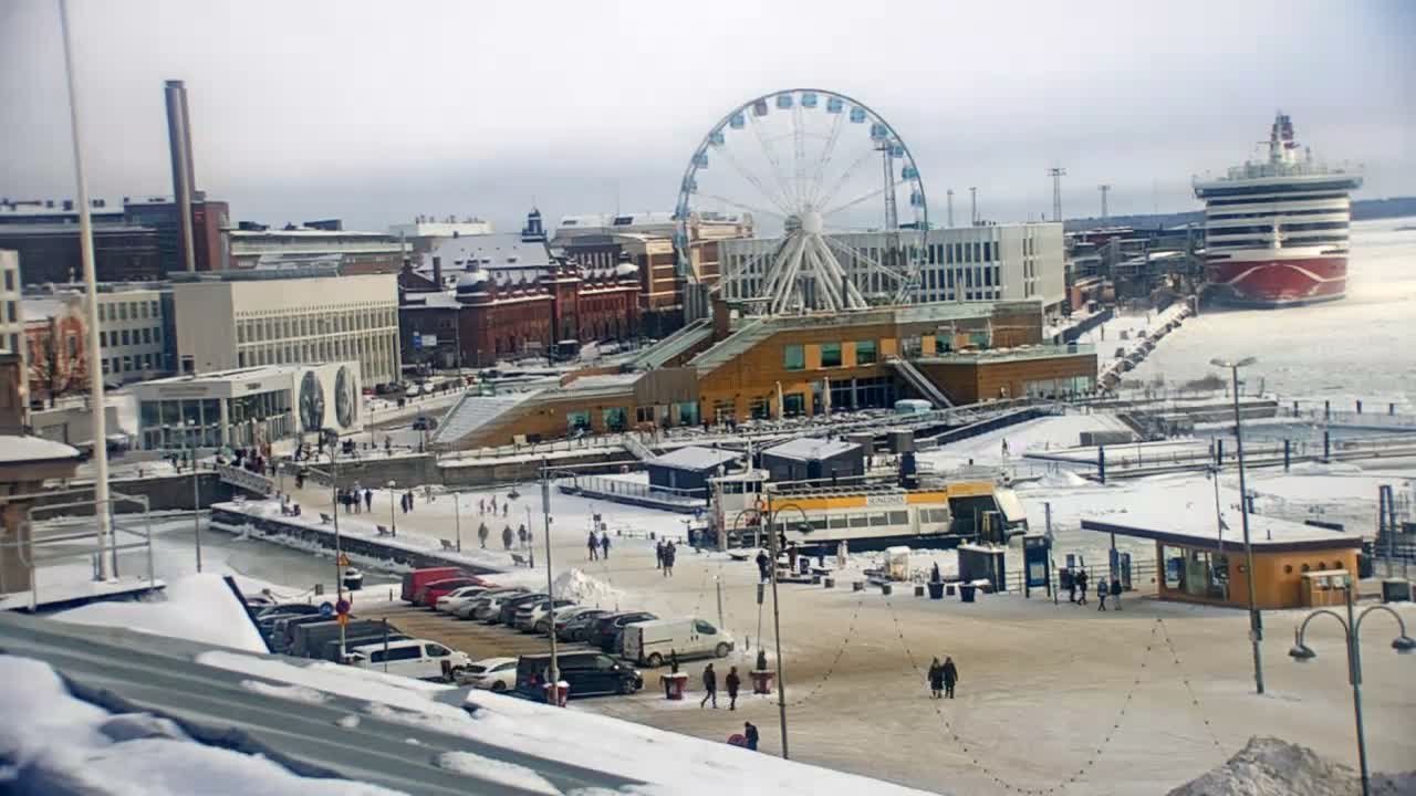 Helsinki Port & City from South Harbour Live Cam - Katajanokka, Helsinki, Uusimaa, Finland