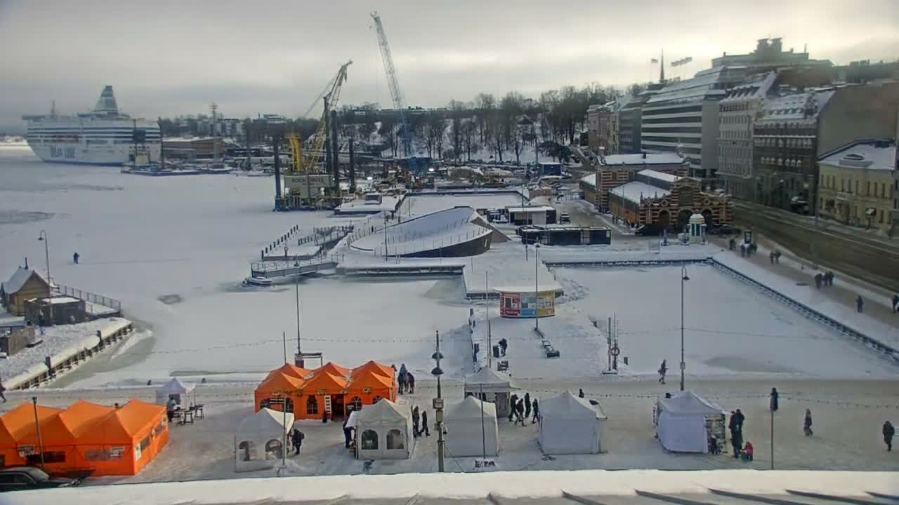Helsinki Port & City from South Harbour Live Cam - Katajanokka, Helsinki, Uusimaa, Finland