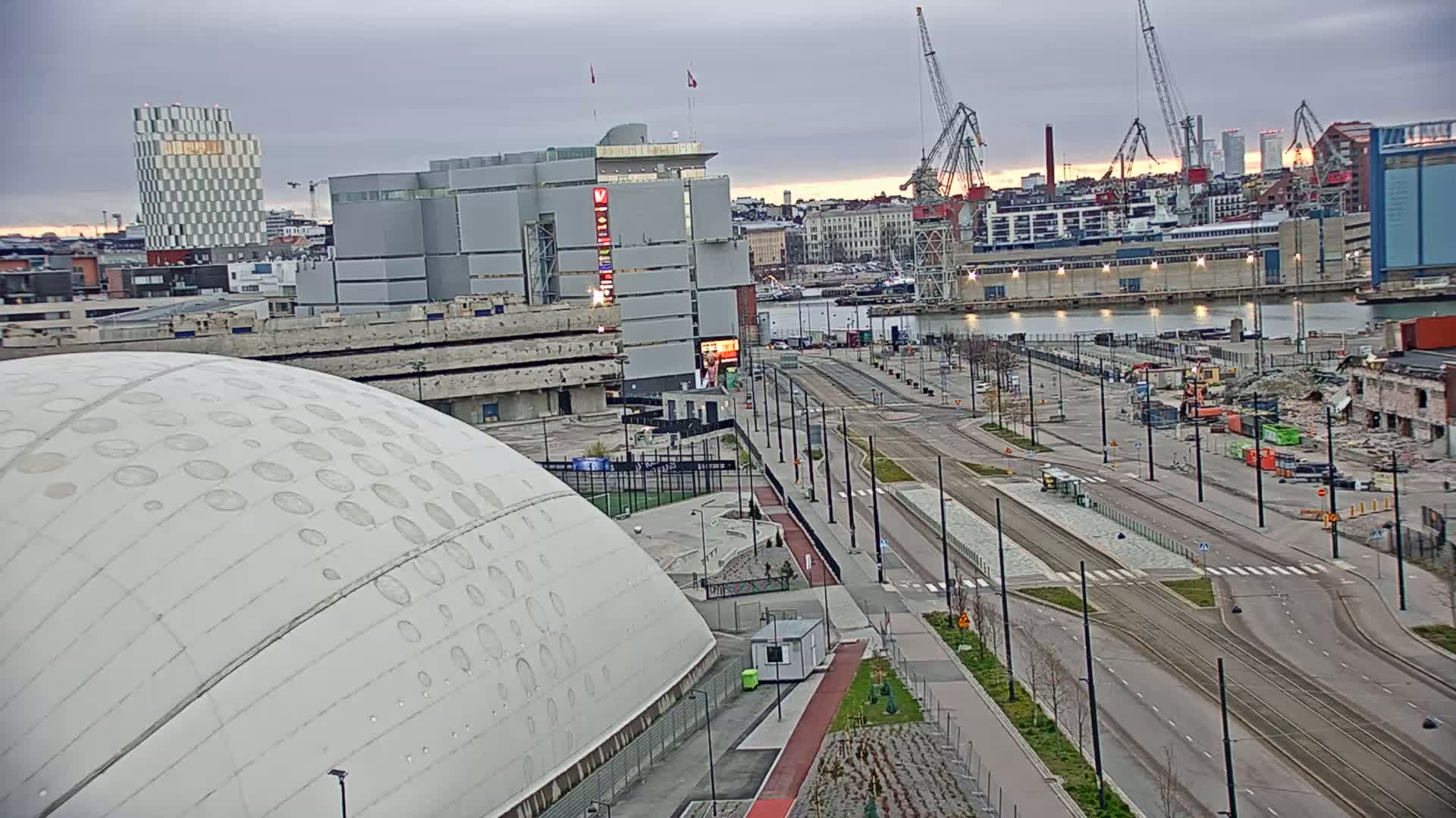 Port of Helsinki, West Harbour North View Live Cam - Hietalahti, Helsinki, Uusimaa, Finland