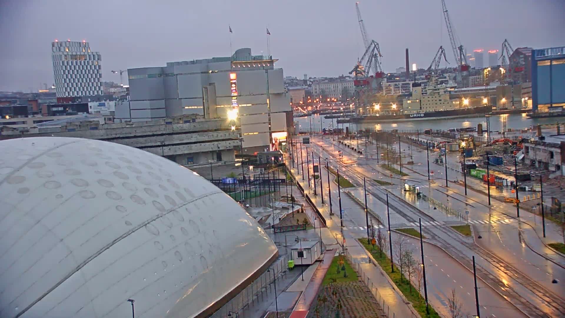 Port of Helsinki, West Harbour North View Live Cam - Hietalahti, Helsinki, Uusimaa, Finland