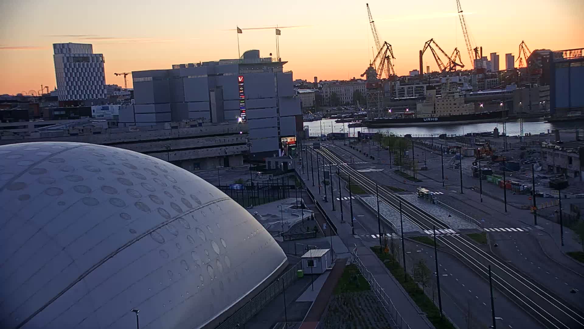 Port of Helsinki, West Harbour North View Live Cam - Hietalahti, Helsinki, Uusimaa, Finland