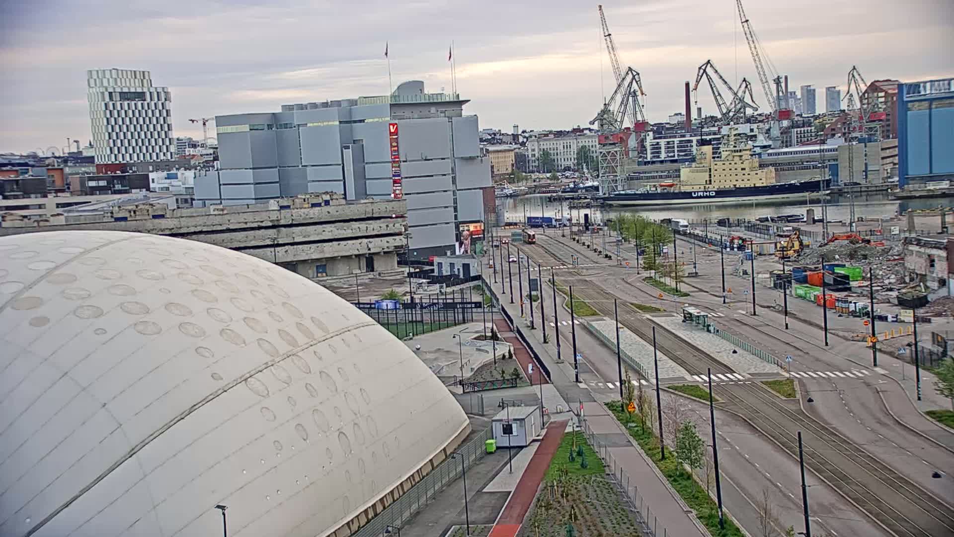 Port of Helsinki, West Harbour North View Live Cam - Hietalahti, Helsinki, Uusimaa, Finland