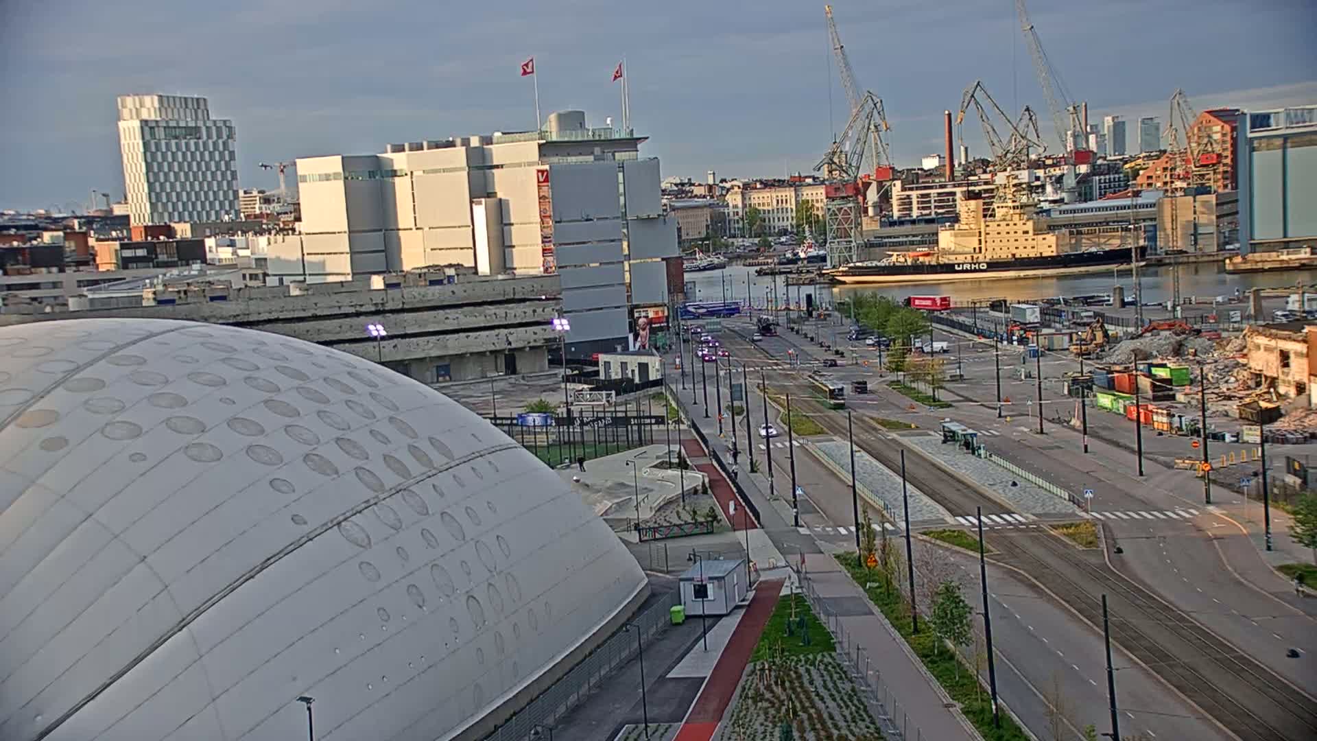 Port of Helsinki, West Harbour North View Live Cam - Hietalahti, Helsinki, Uusimaa, Finland