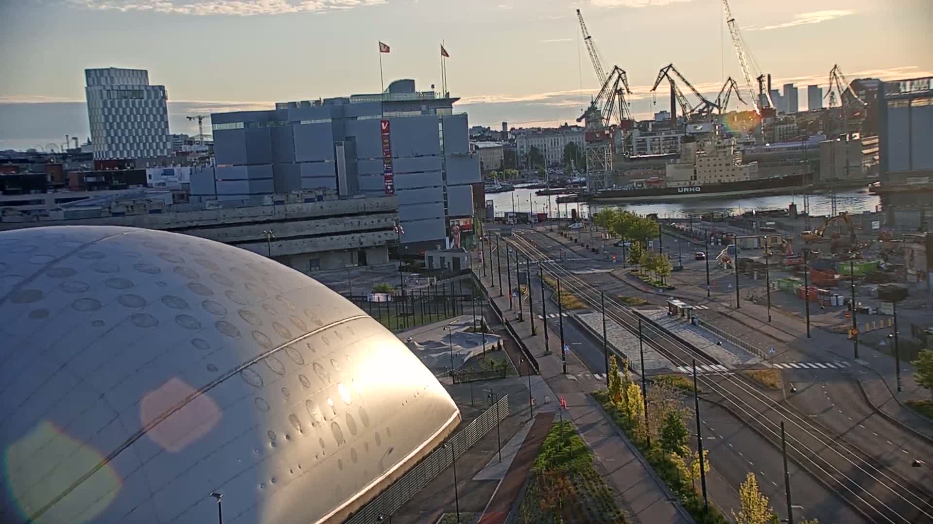 Port of Helsinki, West Harbour North View Live Cam - Hietalahti, Helsinki, Uusimaa, Finland