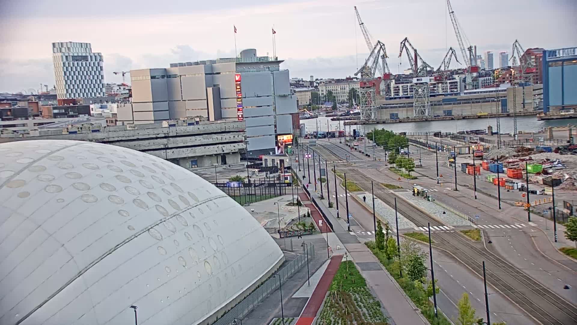 Port of Helsinki, West Harbour North View Live Cam - Hietalahti, Helsinki, Uusimaa, Finland
