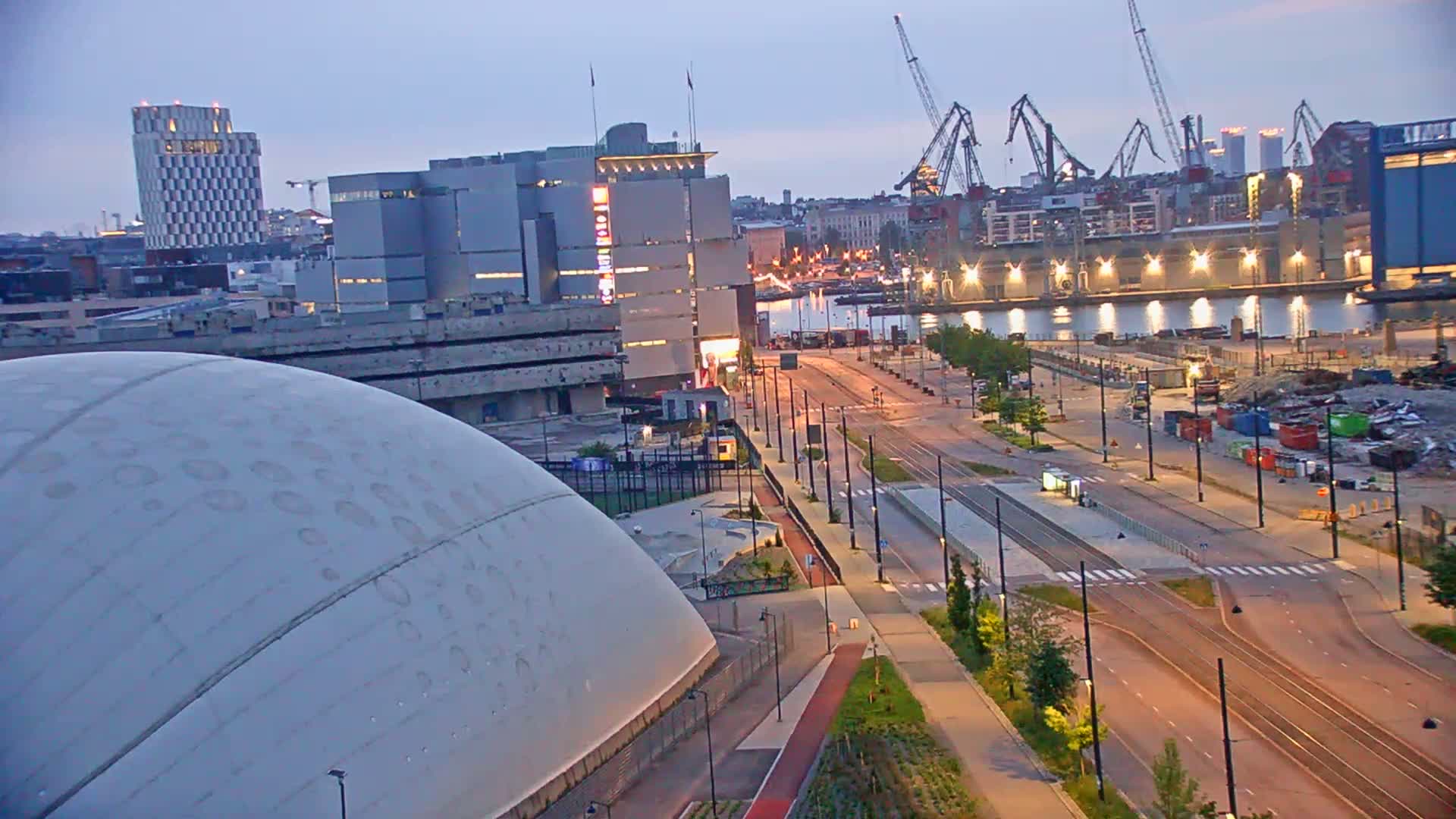 Port of Helsinki, West Harbour North View Live Cam - Hietalahti, Helsinki, Uusimaa, Finland