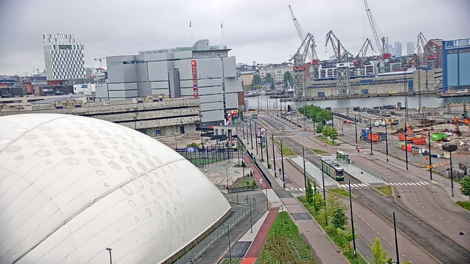 Port of Helsinki, West Harbour North View Live Cam - Hietalahti, Helsinki, Uusimaa, Finland
