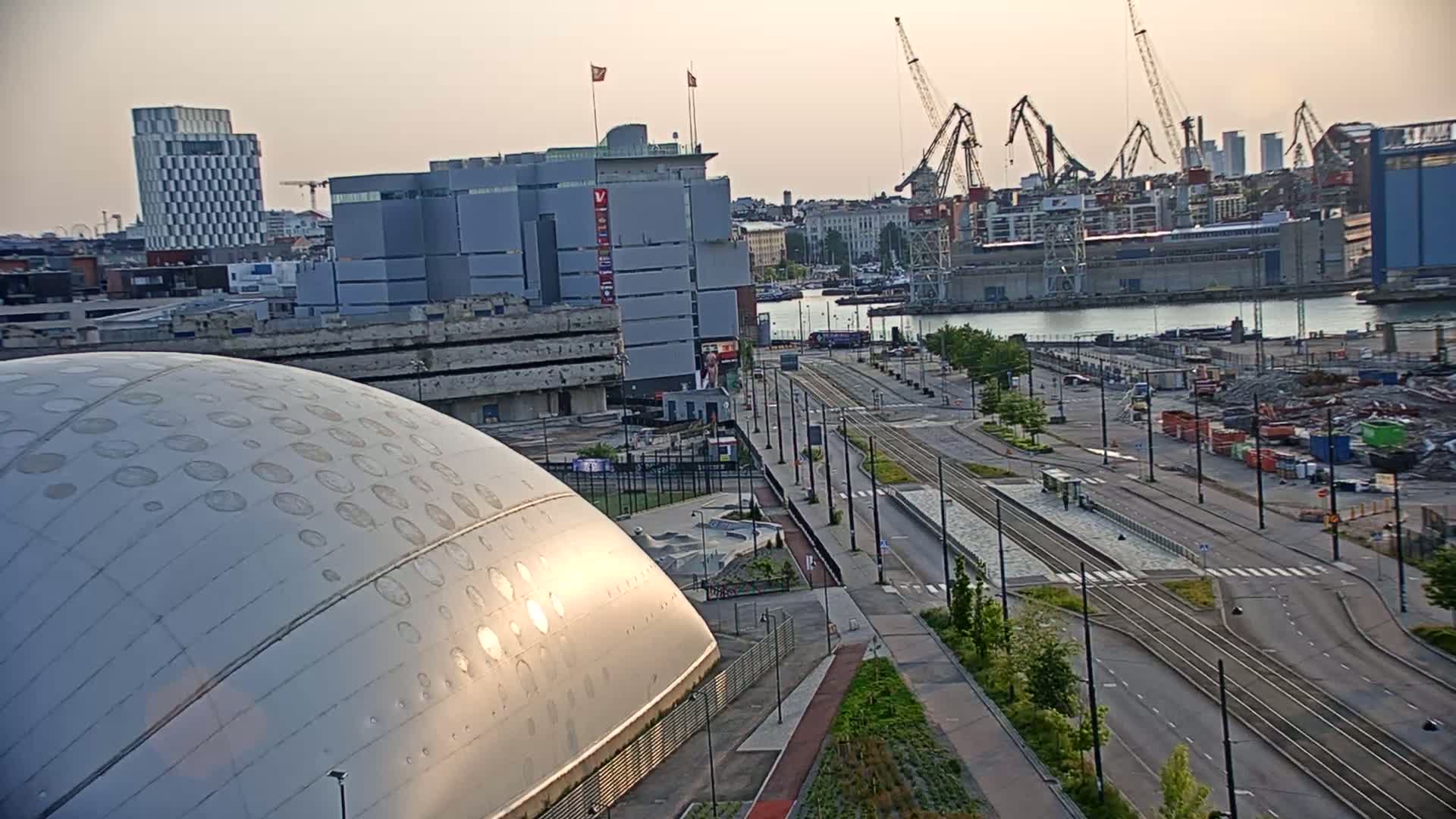 Port of Helsinki, West Harbour North View Live Cam - Hietalahti, Helsinki, Uusimaa, Finland