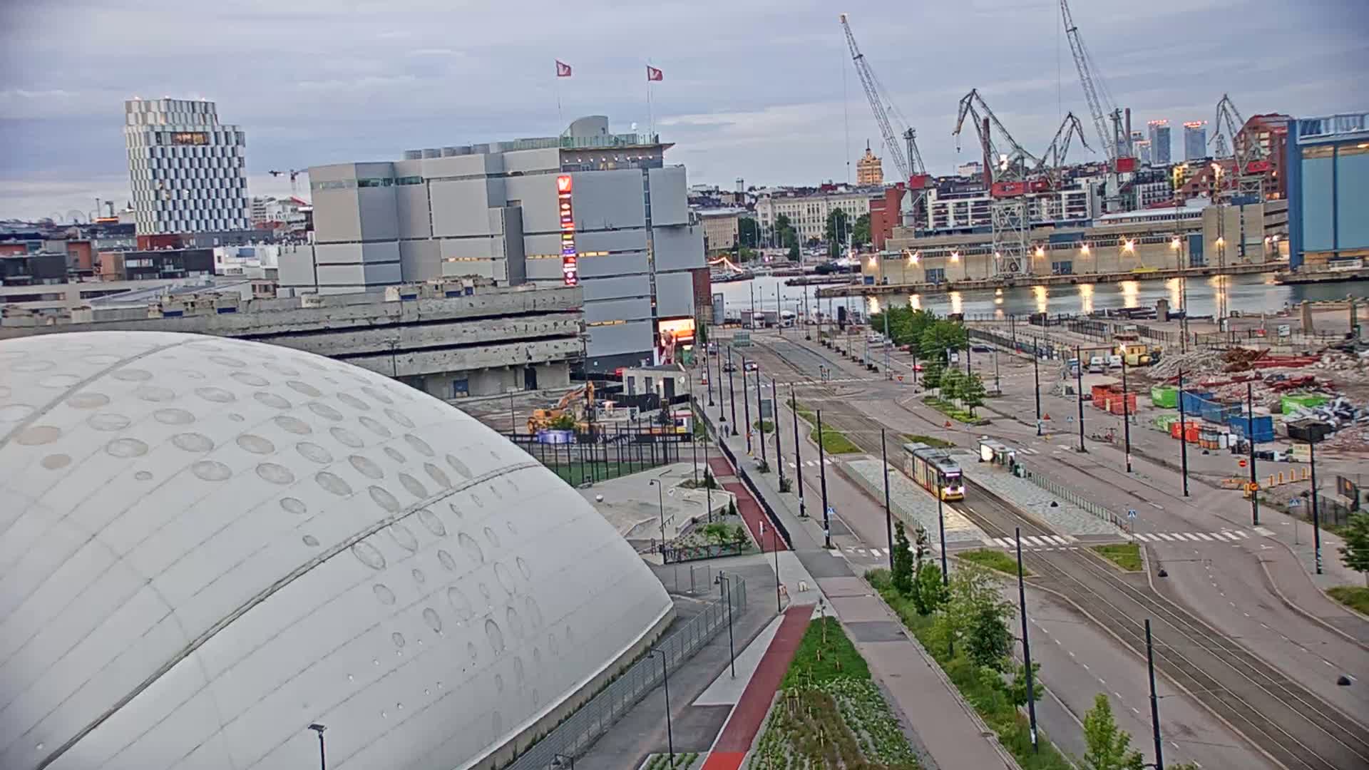Port of Helsinki, West Harbour North View Live Cam - Hietalahti, Helsinki, Uusimaa, Finland
