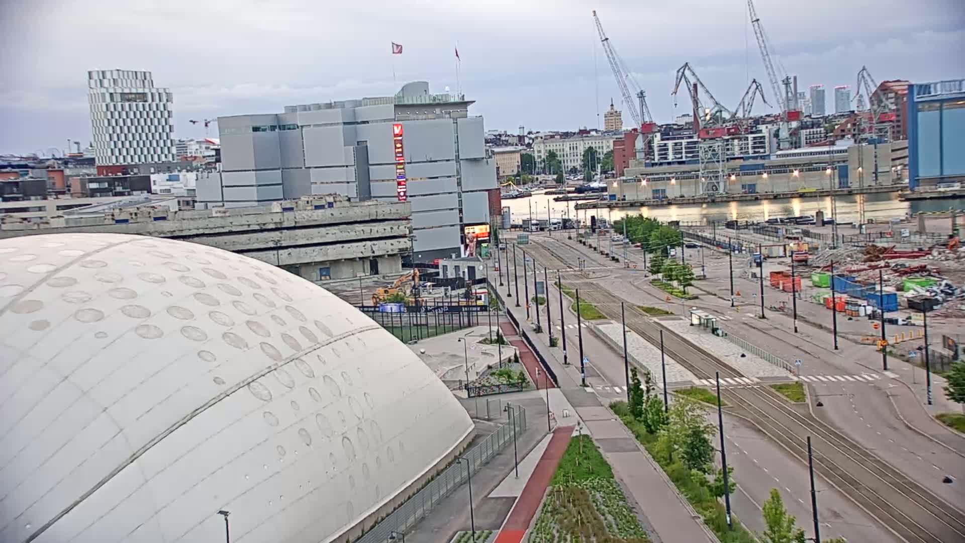 Port of Helsinki, West Harbour North View Live Cam - Hietalahti, Helsinki, Uusimaa, Finland