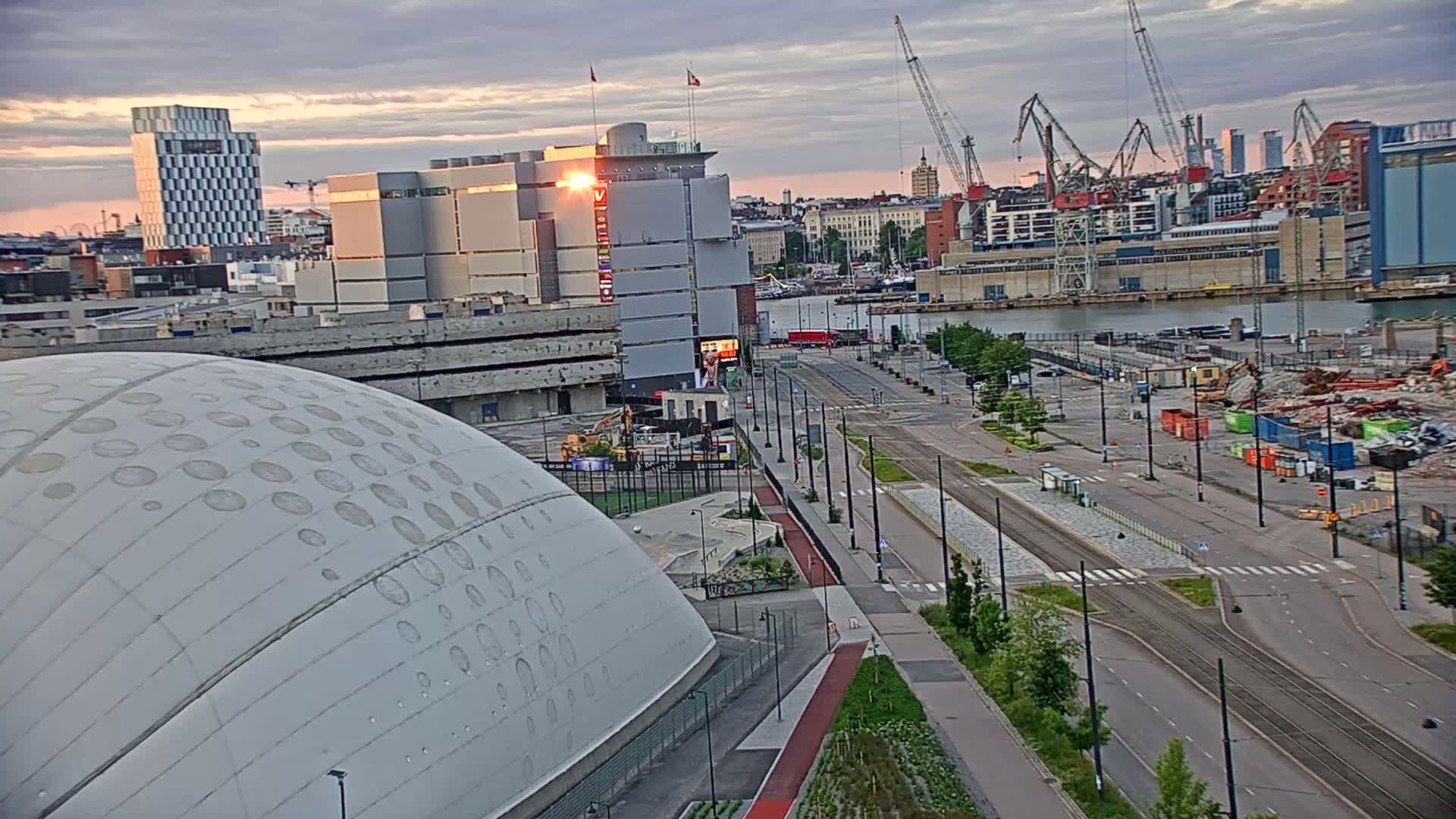 Port of Helsinki, West Harbour North View Live Cam - Hietalahti, Helsinki, Uusimaa, Finland
