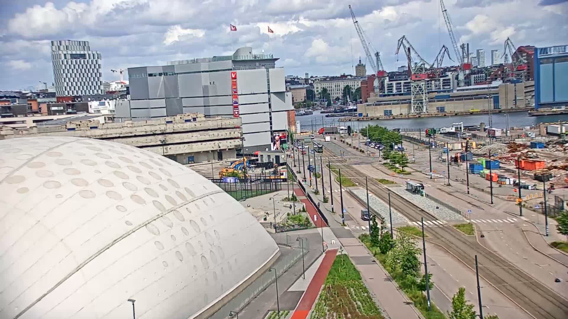 Port of Helsinki, West Harbour North View Live Cam - Hietalahti, Helsinki, Uusimaa, Finland