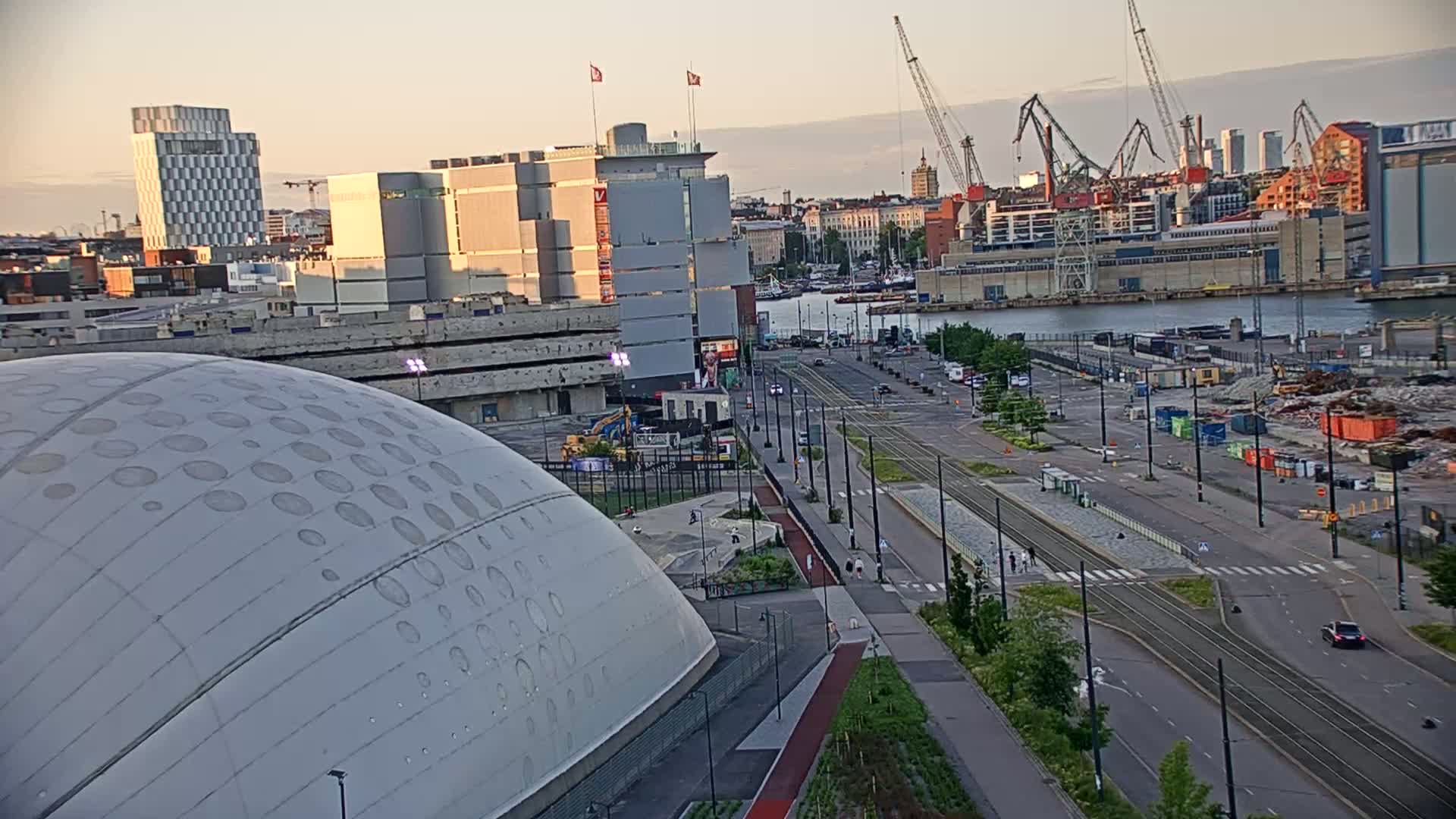 Port of Helsinki, West Harbour North View Live Cam - Hietalahti, Helsinki, Uusimaa, Finland