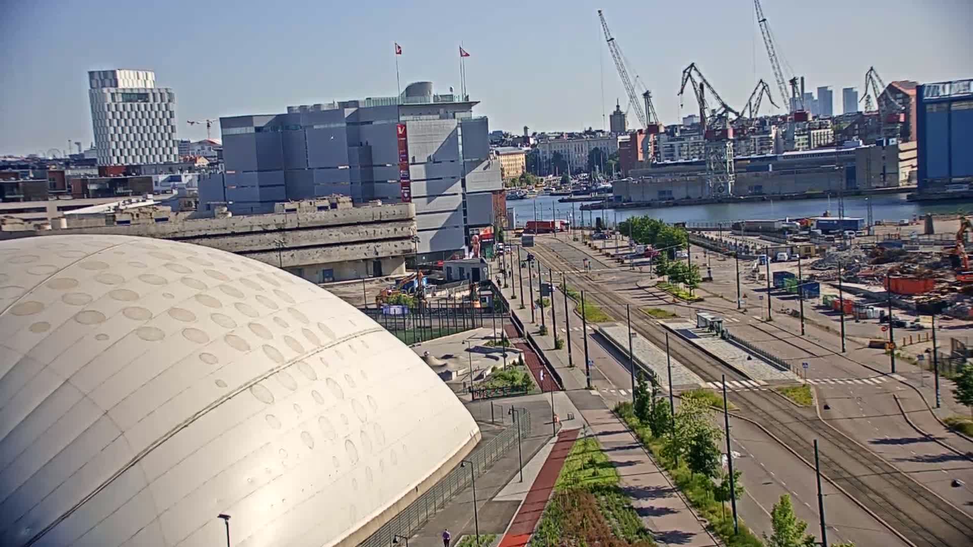 Port of Helsinki, West Harbour North View Live Cam - Hietalahti, Helsinki, Uusimaa, Finland