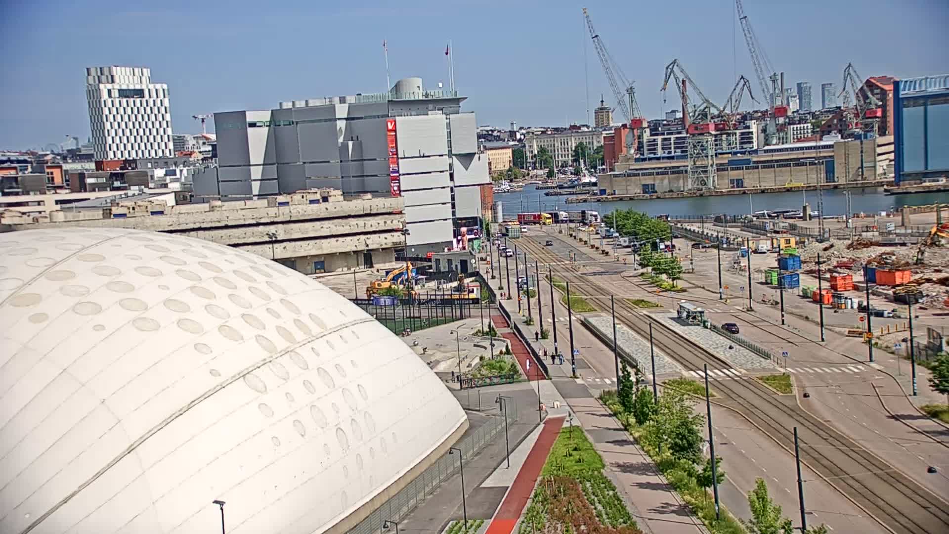 Port of Helsinki, West Harbour North View Live Cam - Hietalahti, Helsinki, Uusimaa, Finland