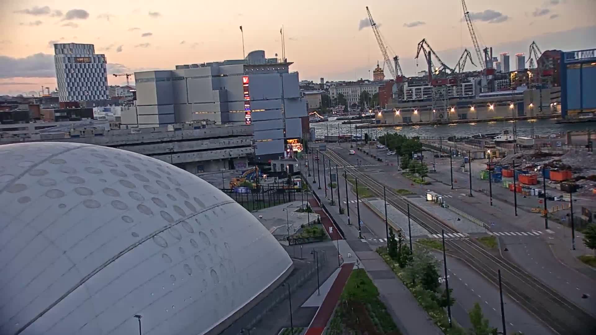 Port of Helsinki, West Harbour North View Live Cam - Hietalahti, Helsinki, Uusimaa, Finland