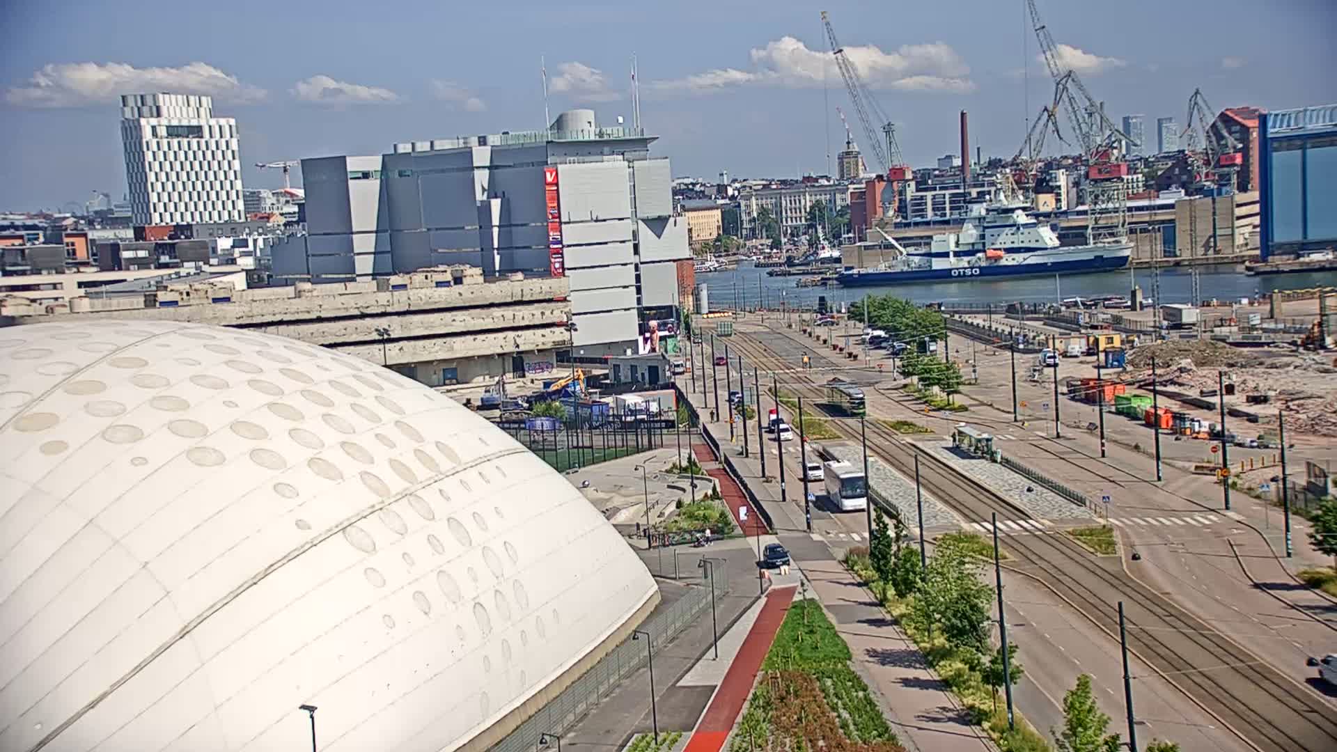 Port of Helsinki, West Harbour North View Live Cam - Hietalahti, Helsinki, Uusimaa, Finland