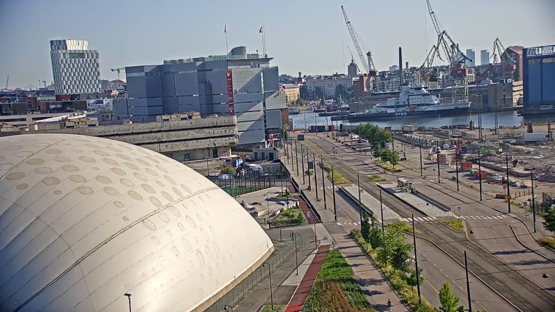 Port of Helsinki, West Harbour North View Live Cam - Hietalahti, Helsinki, Uusimaa, Finland