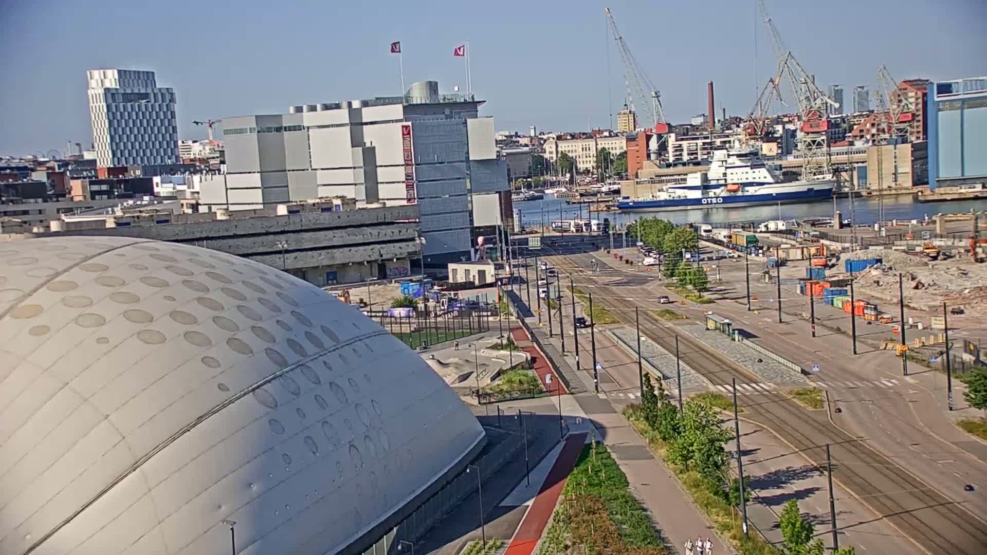 Port of Helsinki, West Harbour North View Live Cam - Hietalahti, Helsinki, Uusimaa, Finland
