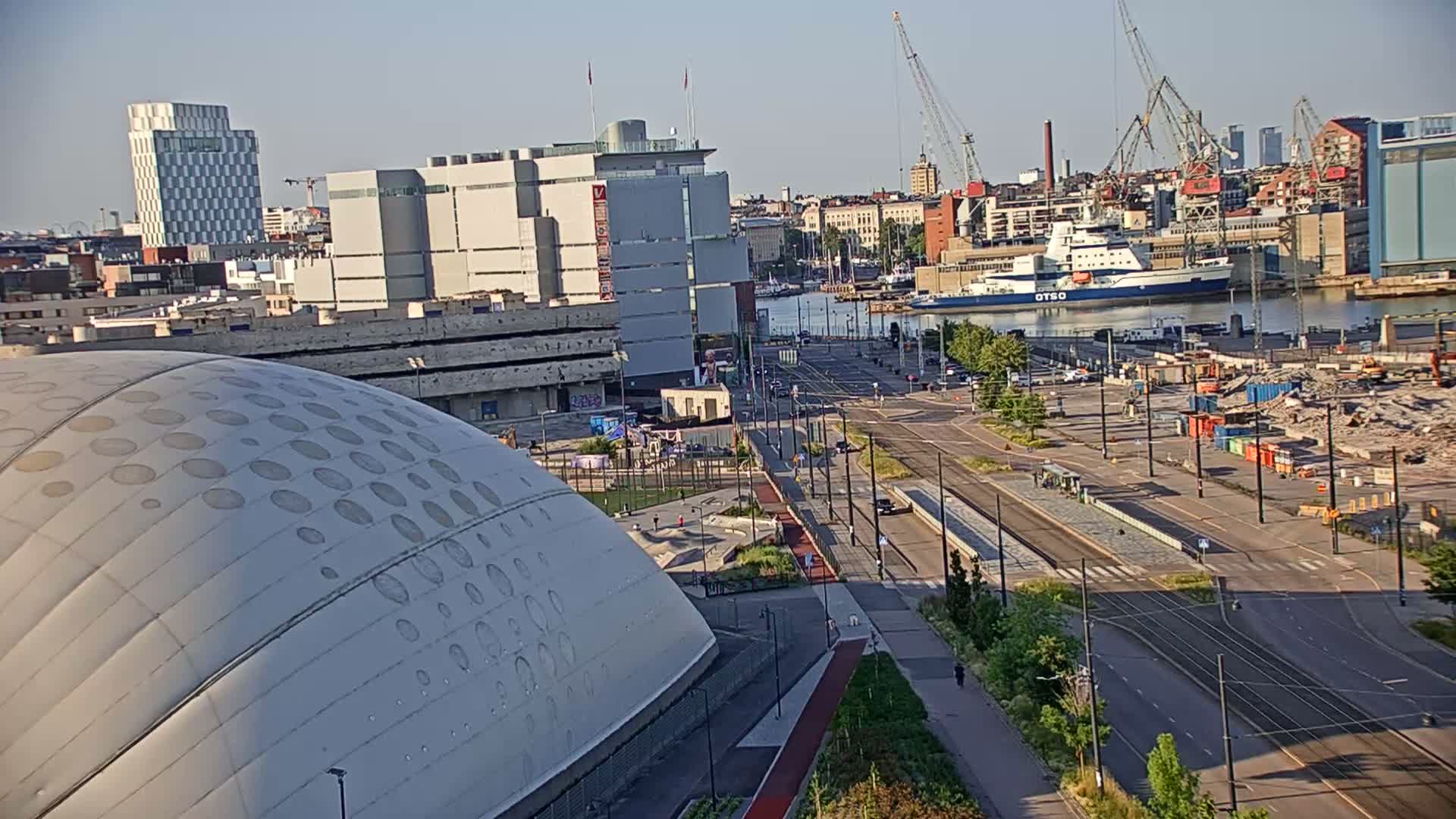 Port of Helsinki, West Harbour North View Live Cam - Hietalahti, Helsinki, Uusimaa, Finland