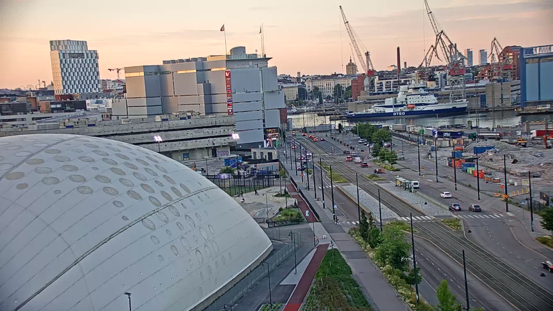 Port of Helsinki, West Harbour North View Live Cam - Hietalahti, Helsinki, Uusimaa, Finland