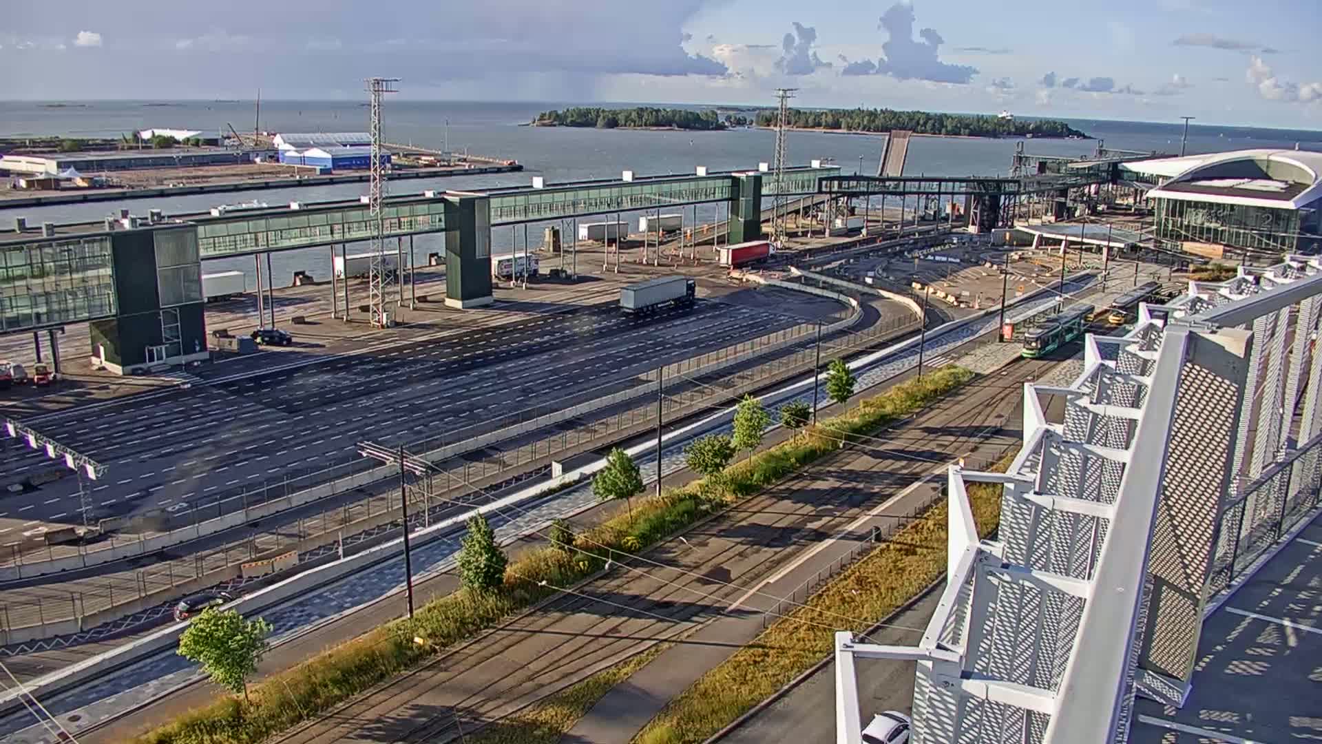 Port of Helsinki, West Harbour North View Live Cam - Hietalahti, Helsinki, Uusimaa, Finland