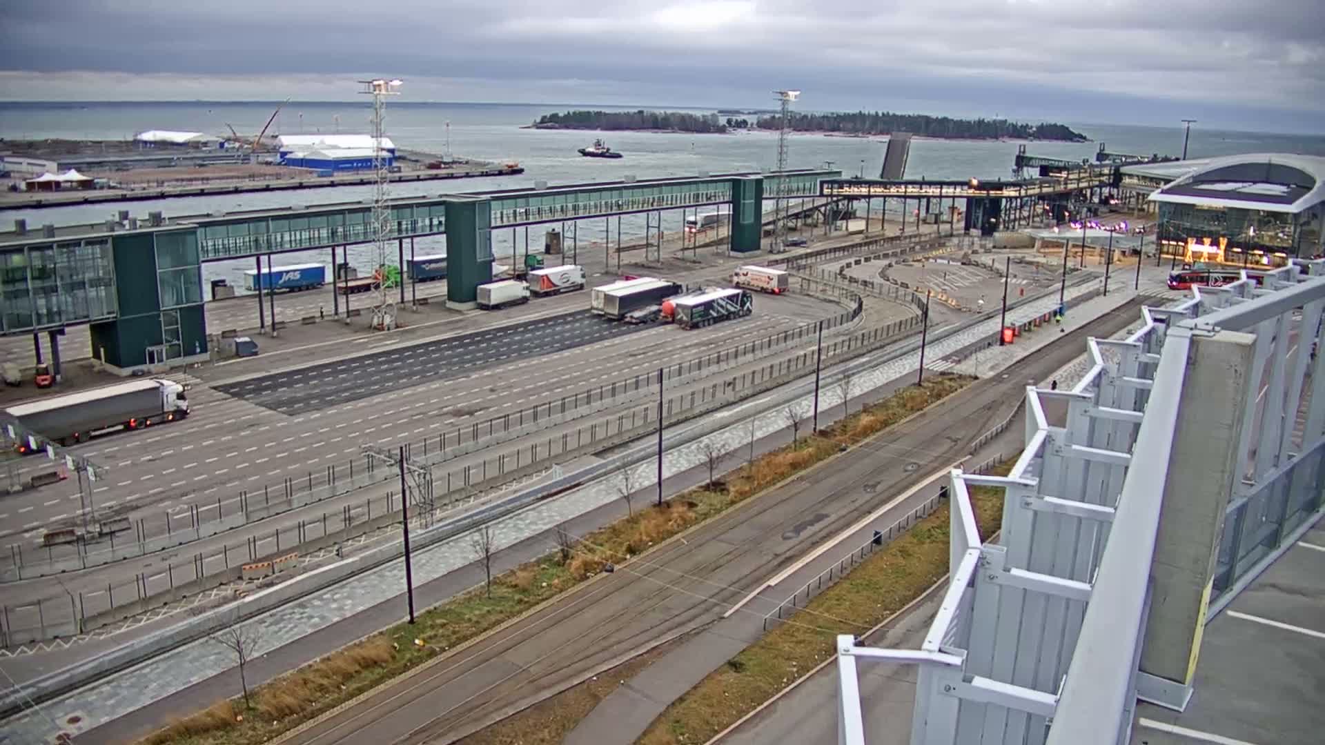 Port of Helsinki, West Harbour North View Live Cam - Hietalahti, Helsinki, Uusimaa, Finland