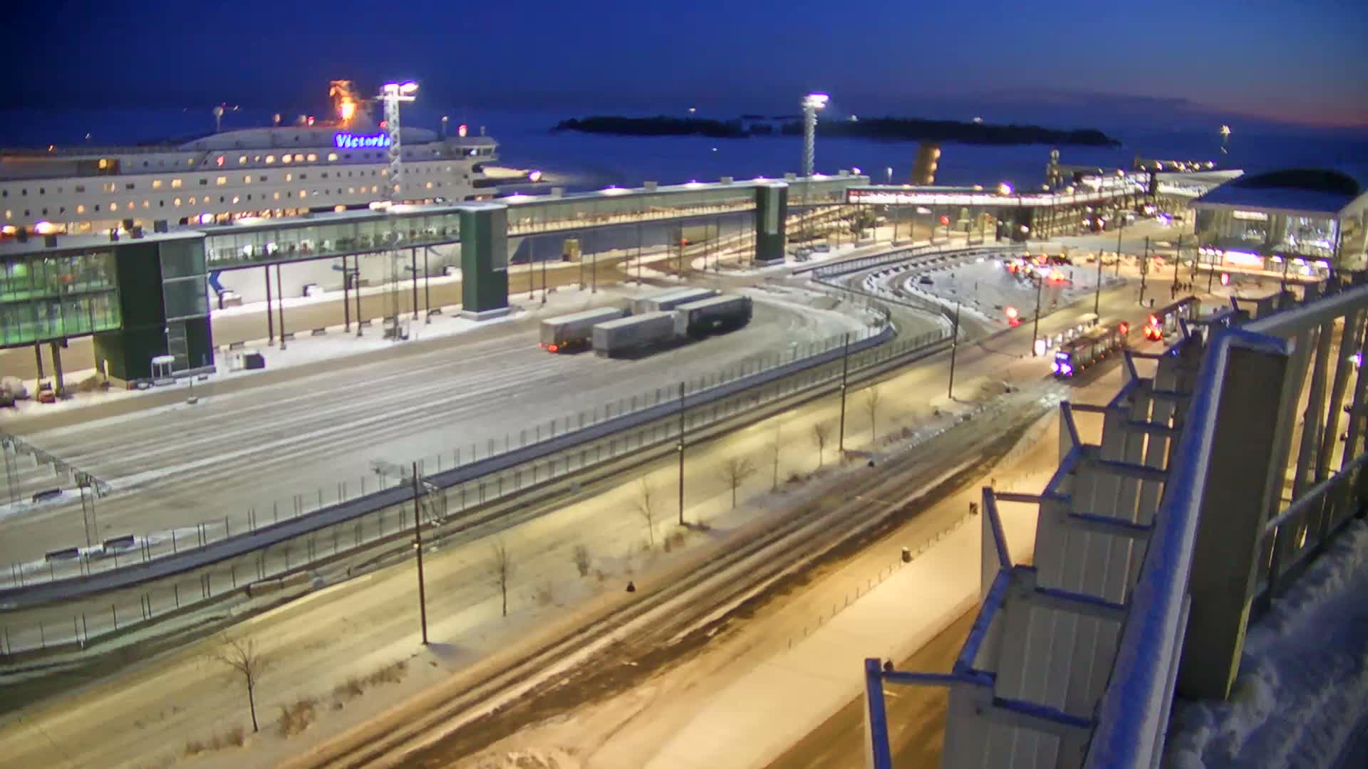 Port of Helsinki, West Harbour North View Live Cam - Hietalahti, Helsinki, Uusimaa, Finland