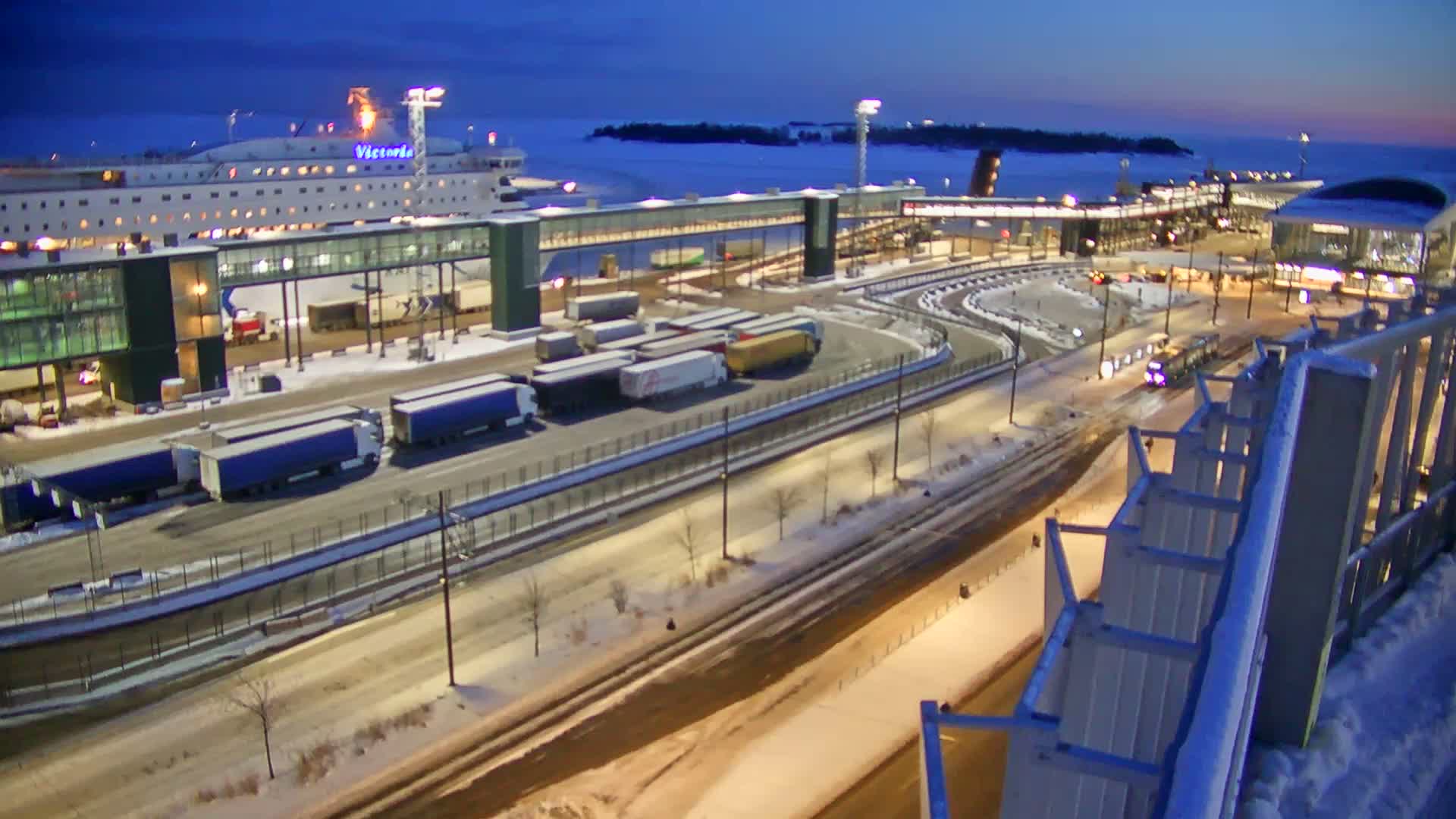 Port of Helsinki, West Harbour North View Live Cam - Hietalahti, Helsinki, Uusimaa, Finland