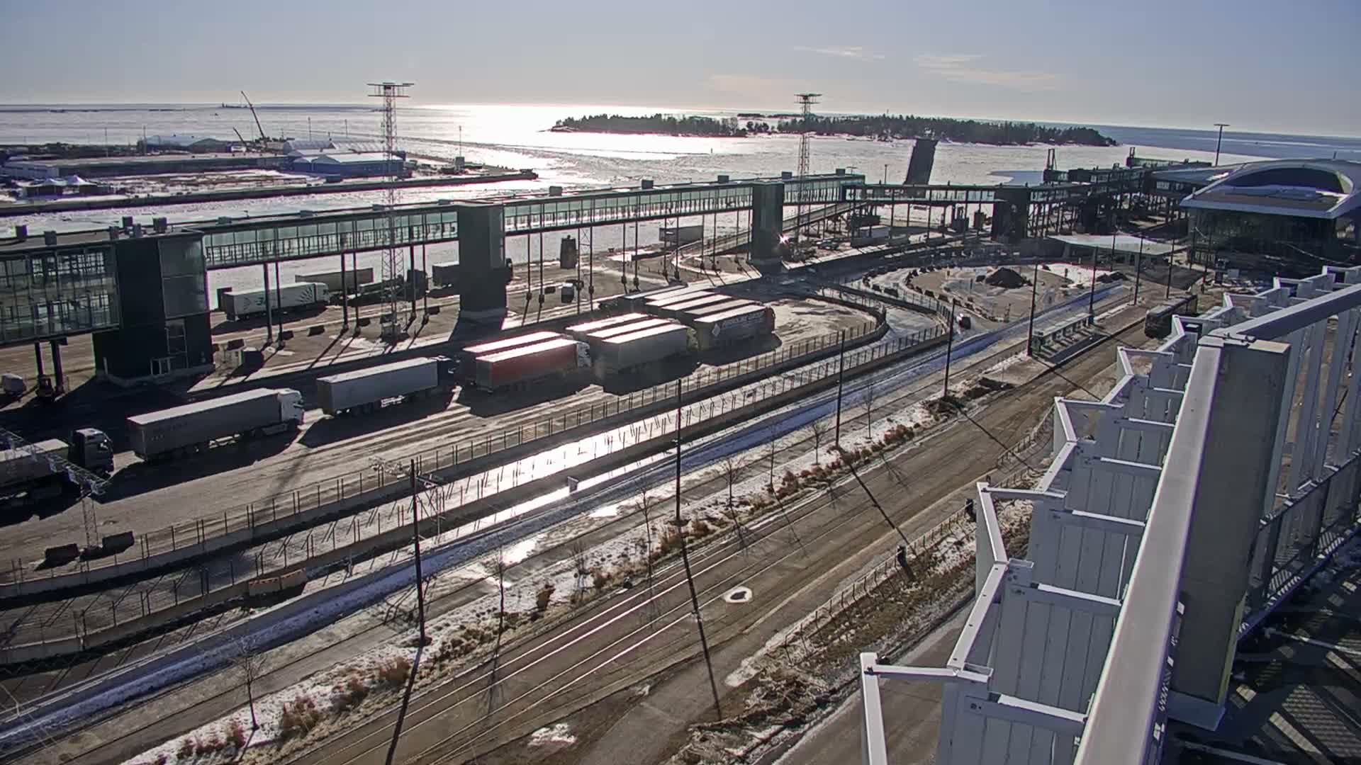 Port of Helsinki, West Harbour North View Live Cam - Hietalahti, Helsinki, Uusimaa, Finland