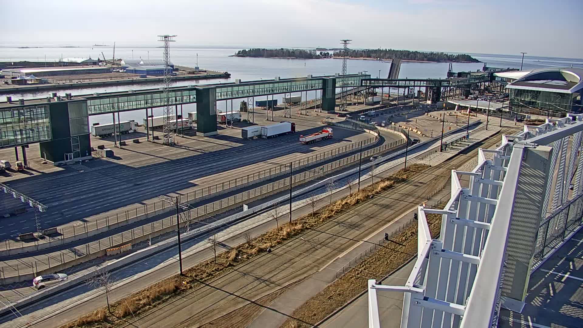 Port of Helsinki, West Harbour North View Live Cam - Hietalahti, Helsinki, Uusimaa, Finland