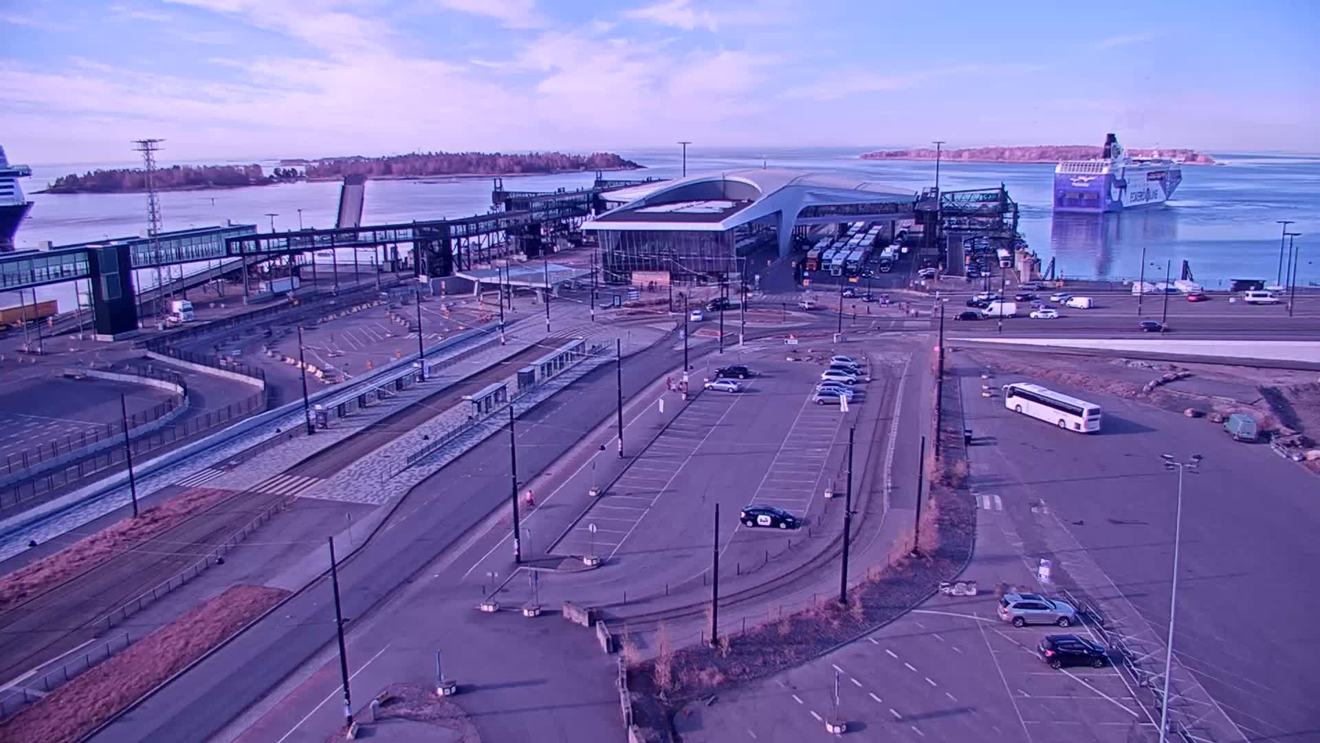 Port of Helsinki, West Harbour South View Live Cam - Hietalahti, Helsinki, Uusimaa, Finland
