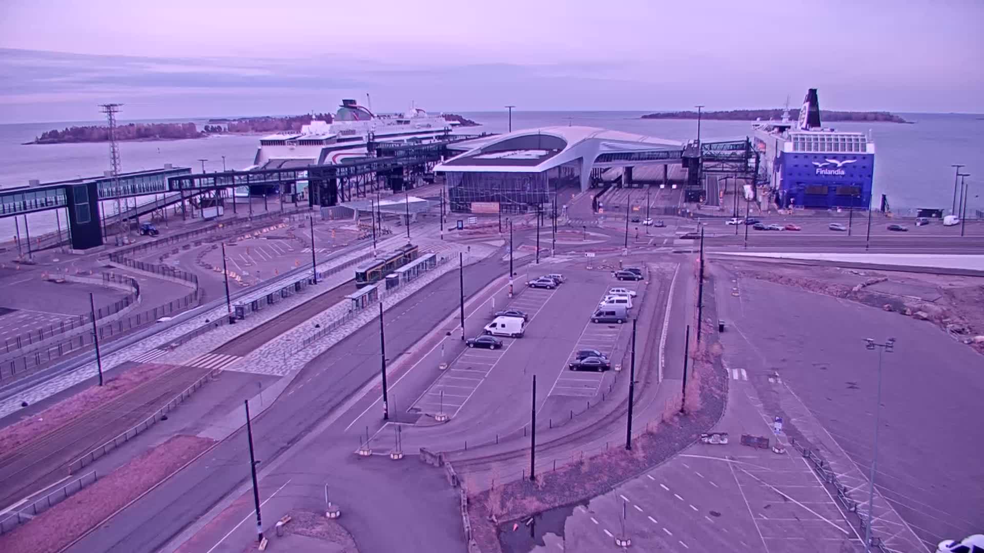 Port of Helsinki, West Harbour South View Live Cam - Hietalahti, Helsinki, Uusimaa, Finland