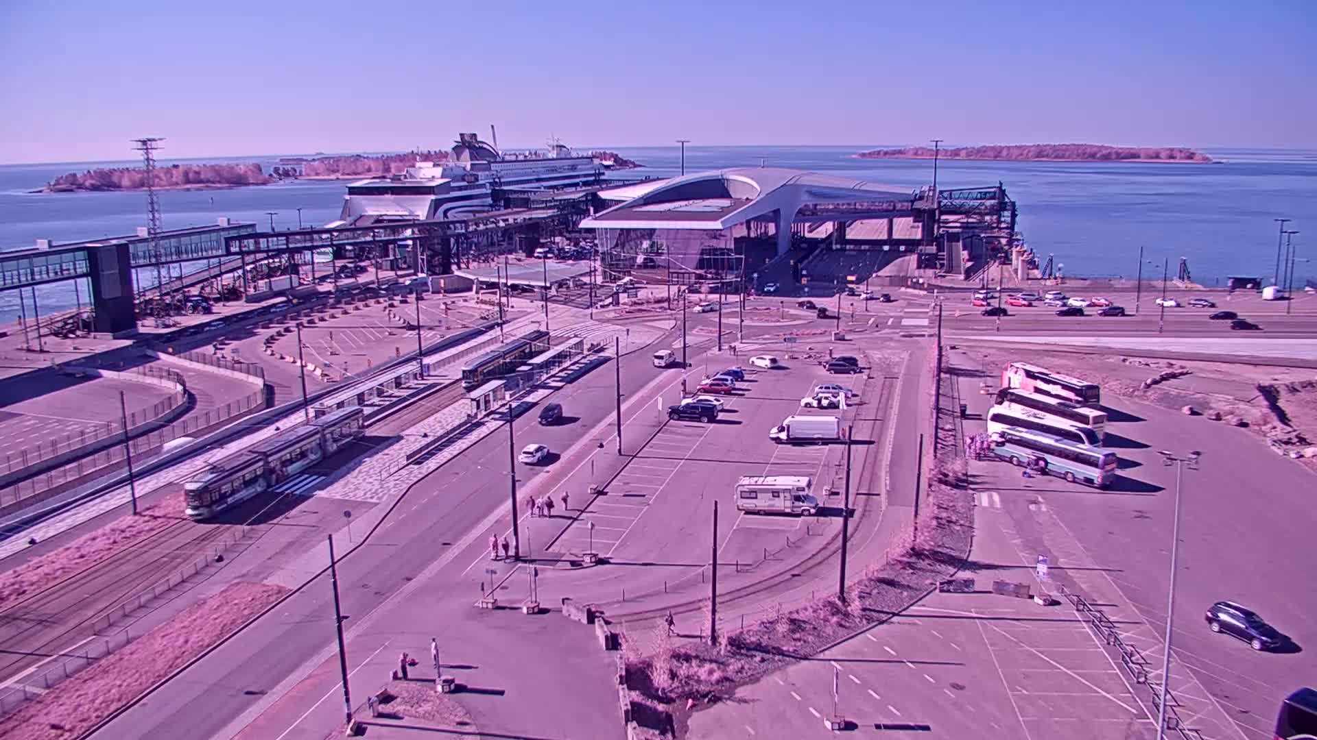 Port of Helsinki, West Harbour South View Live Cam - Hietalahti, Helsinki, Uusimaa, Finland