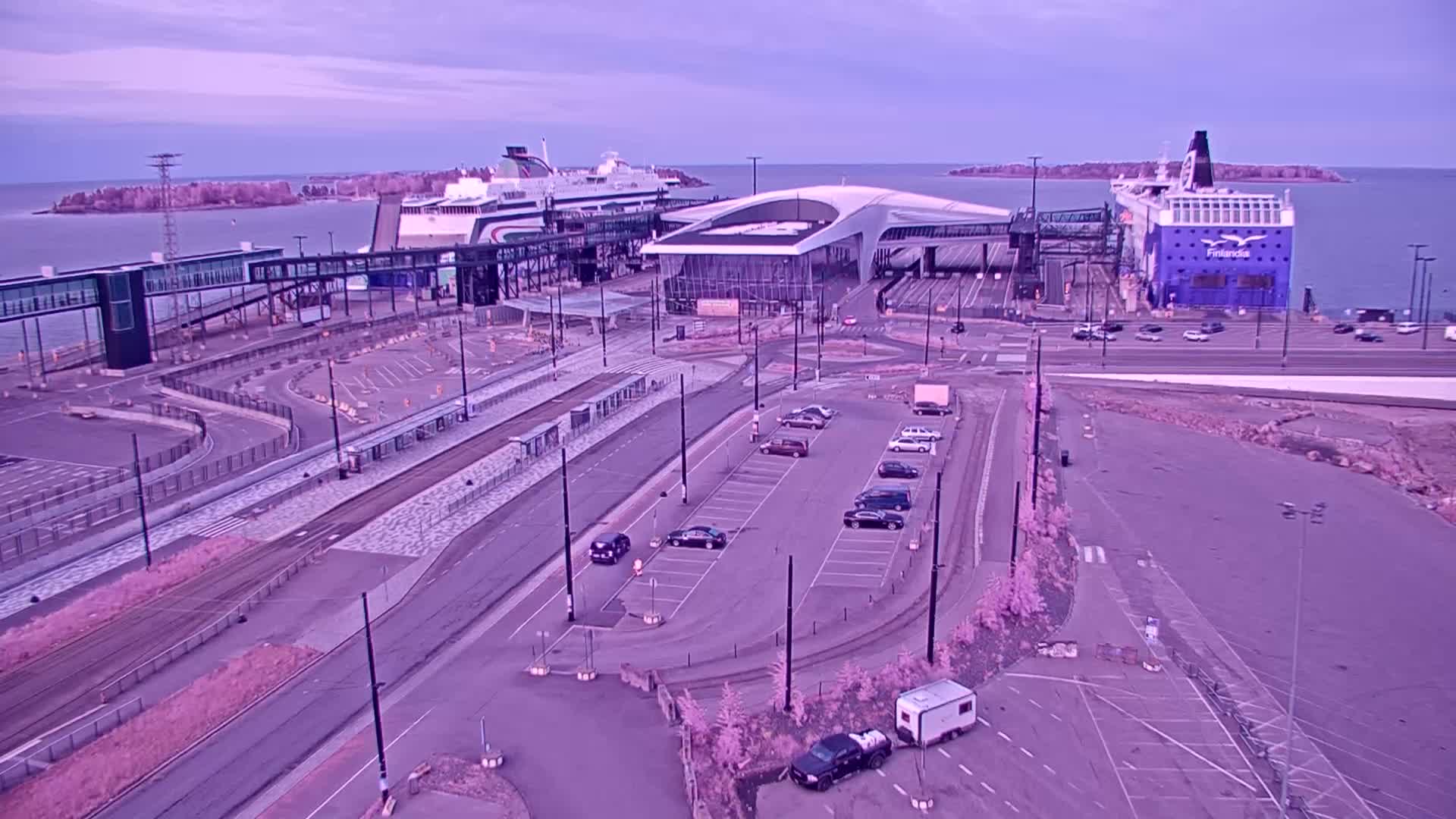 Port of Helsinki, West Harbour South View Live Cam - Hietalahti, Helsinki, Uusimaa, Finland