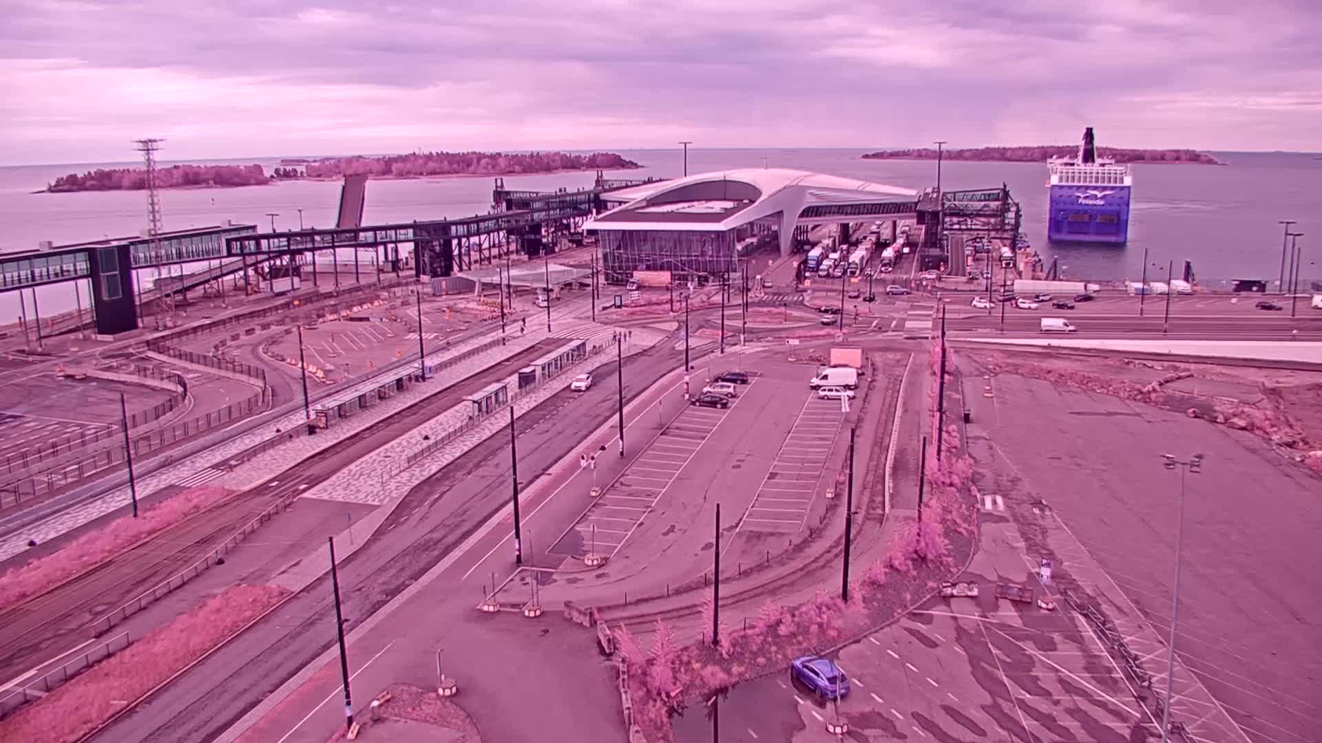 Port of Helsinki, West Harbour South View Live Cam - Hietalahti, Helsinki, Uusimaa, Finland