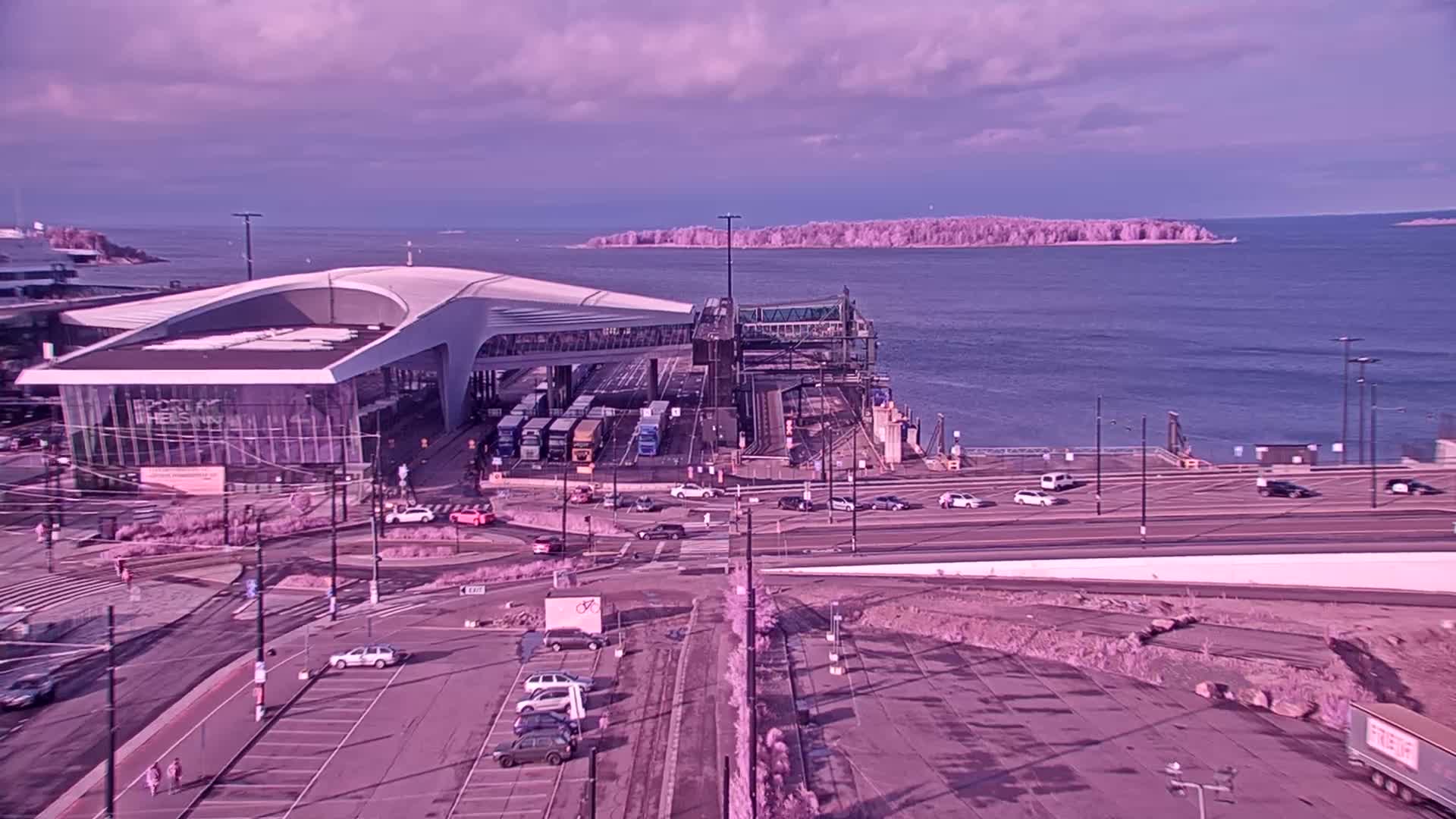 Port of Helsinki, West Harbour South View Live Cam - Hietalahti, Helsinki, Uusimaa, Finland