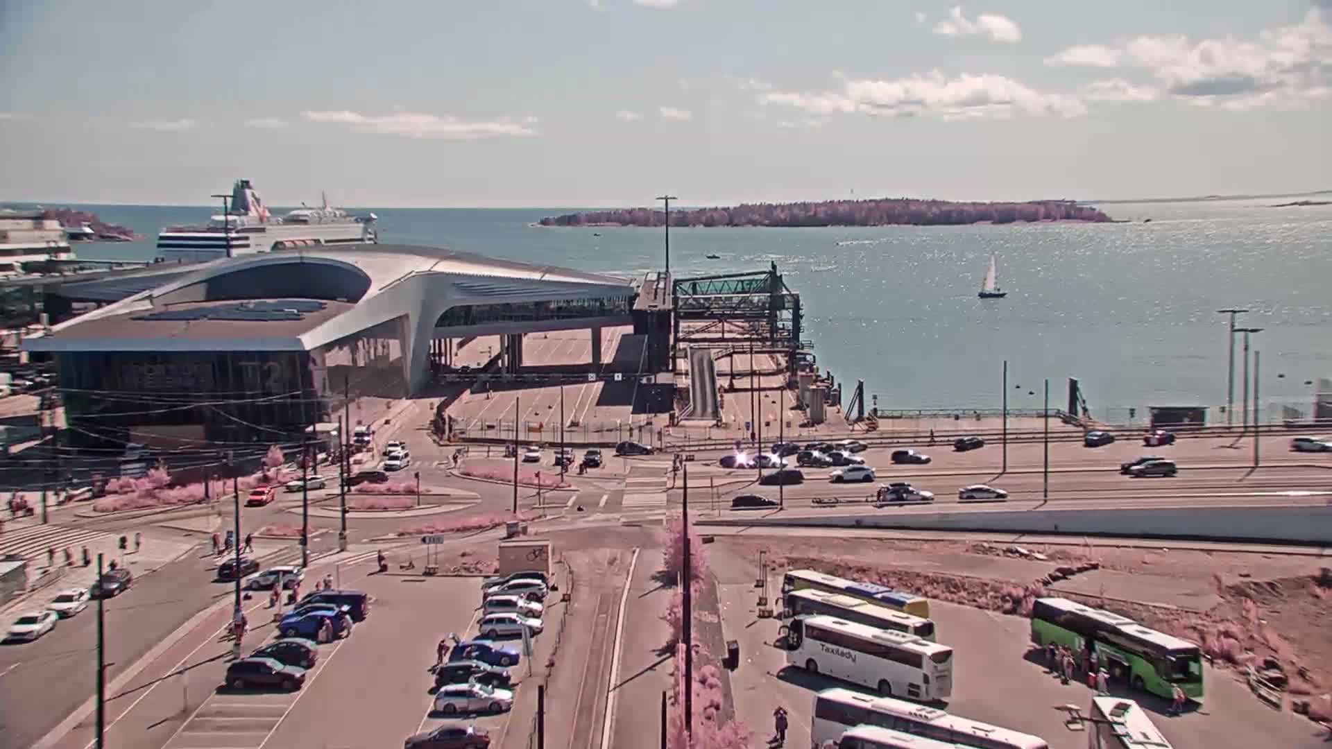 Port of Helsinki, West Harbour South View Live Cam - Hietalahti, Helsinki, Uusimaa, Finland