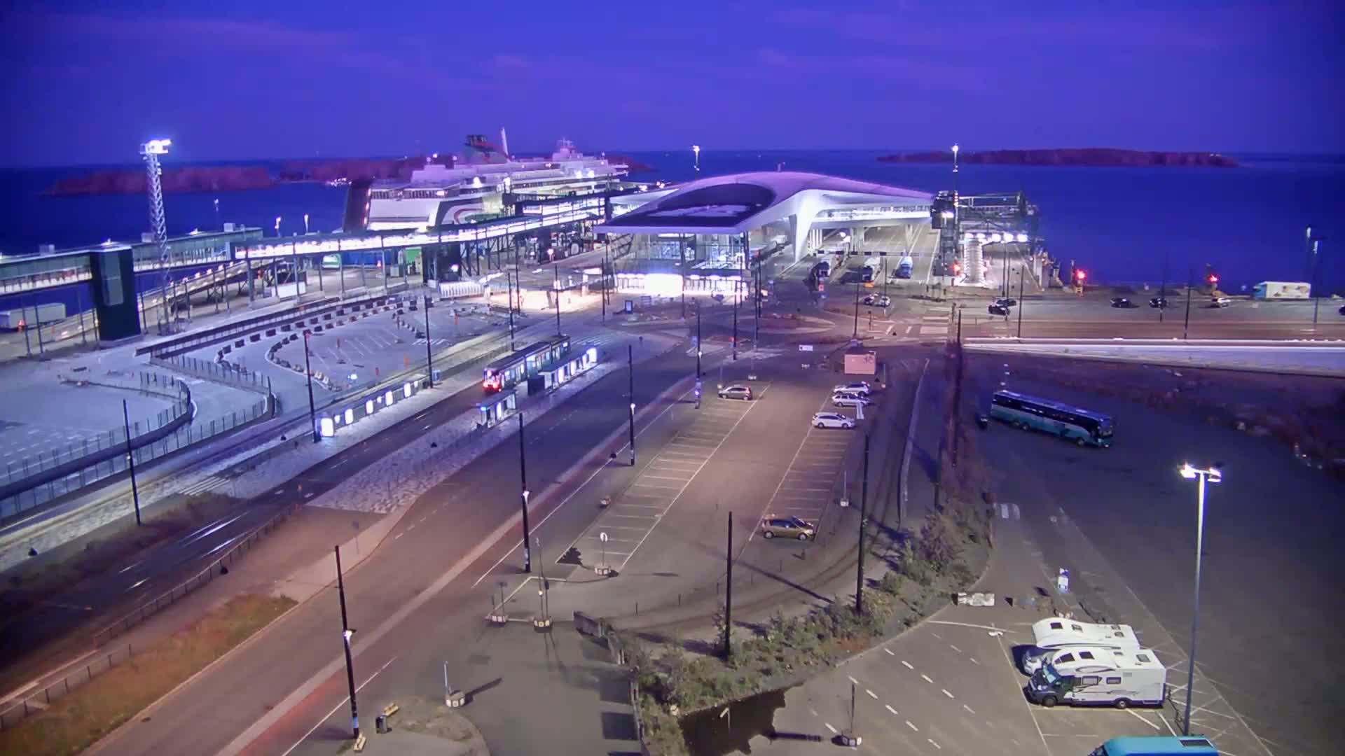 Port of Helsinki, West Harbour South View Live Cam - Hietalahti, Helsinki, Uusimaa, Finland