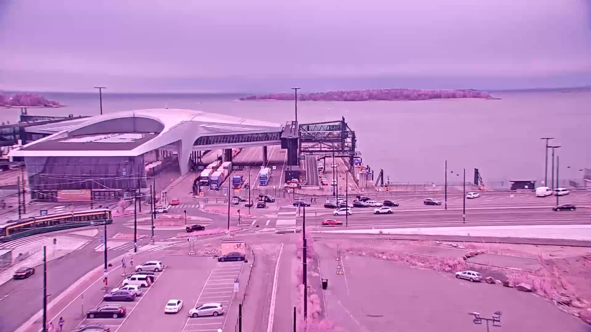 Port of Helsinki, West Harbour South View Live Cam - Hietalahti, Helsinki, Uusimaa, Finland